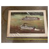 Printed copy of the derby steamboat race #933/2000
