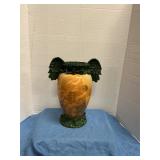 11" antique angel vase