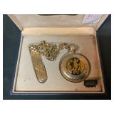 Jules Jorgensen Quartz pocket watch w/ knife