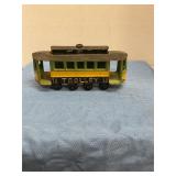 Small metal antique model trolley