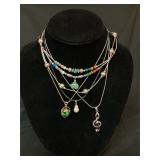 5 costume necklaces