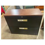 Metal filing cabinet with no key 36" x 18" x 28"