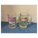 Budweiser and A &W Mugs