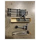 Duel caulk gun, blades, vice, gun cleaning rod