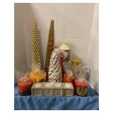 Lot of Christmas candles