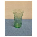 Vintage green uranium depression glass