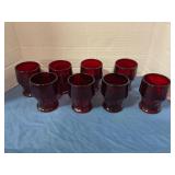 Vintage Ruby red tumblers