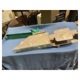 Caulk gun and plaster box