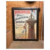 32"x42" framed vintage picture