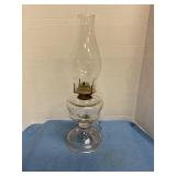 15" antique oil lamp w/handle
