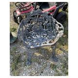 Vintage cast iron garden bench