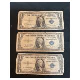 Assorted dates blue seal  Dollar Bills