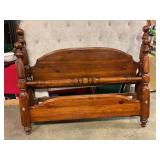 Full size wooden head/foot board