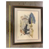 Framed limited edition print "sincerely yours"