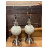 Set of 2 decorative table lamps 28"