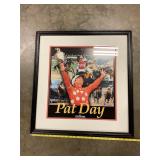 Framed poster of jockey pat day