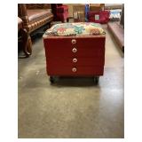 Rolling Stool with drawers 17"x15"x13"