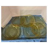 7 yellow depression plate w/ Madrid design