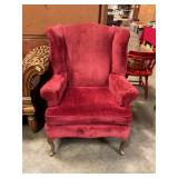 Vintage wingback armchair