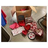 Various Valentine/heart kitchen accessories