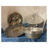 Platters, pot & chafing dish