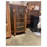 Antique China cabinet w/left side glass missing