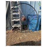 Vintage cast iron farm wagon wheel