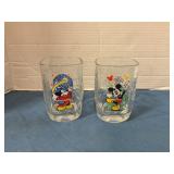Vintage Walt Disney 2000 commemorative glasses