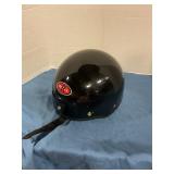 Half shell motorcycle helmet