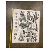 Limited edition airborne Ranger print