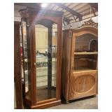 78" display cabinet w/broken knob on door