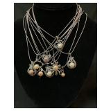 9 costume necklaces