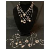 12 assorted costume necklaces