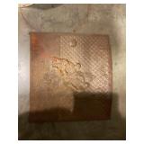 20"x18" antique cast iron fireplace cover
