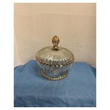Antique candy dish with top