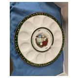 Christmas deviled egg serving dish