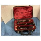 Wooden Bb clarinet in case