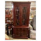 Antique wooden corner cabinet