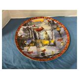 Numbered bird design platter