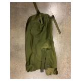 Army green military duffel bag