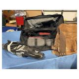 Tool belt, tool bag, scroll saw