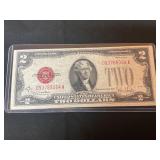 1928-G  Red Seal 2 Dollar Bill