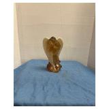 7" Glass angel figurine