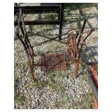 Cast iron sewing machine base