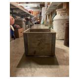 Antique dairy milk crate