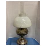 Antique metal oil lamp