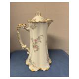 8' Haviland porcelain chocolate pot