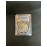 1884 Morgan silver dollar