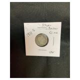 1911-S US barber silver dime
