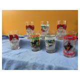 7 Assorted derby glasses